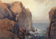 unknow artist Northern California Coast oil painting